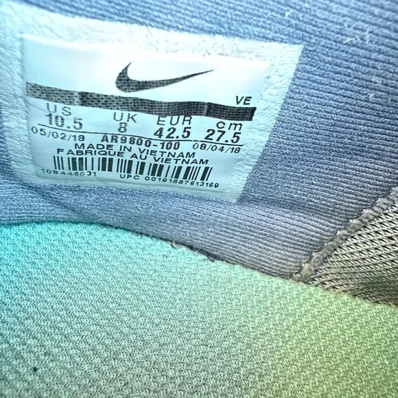 Nike Zoom Air Pegasus 35 Men's Size 10.5 Grey Running Shoes - Picture 4 of 8